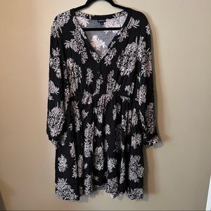 Torrid Floral Button Challis Shirt Dress